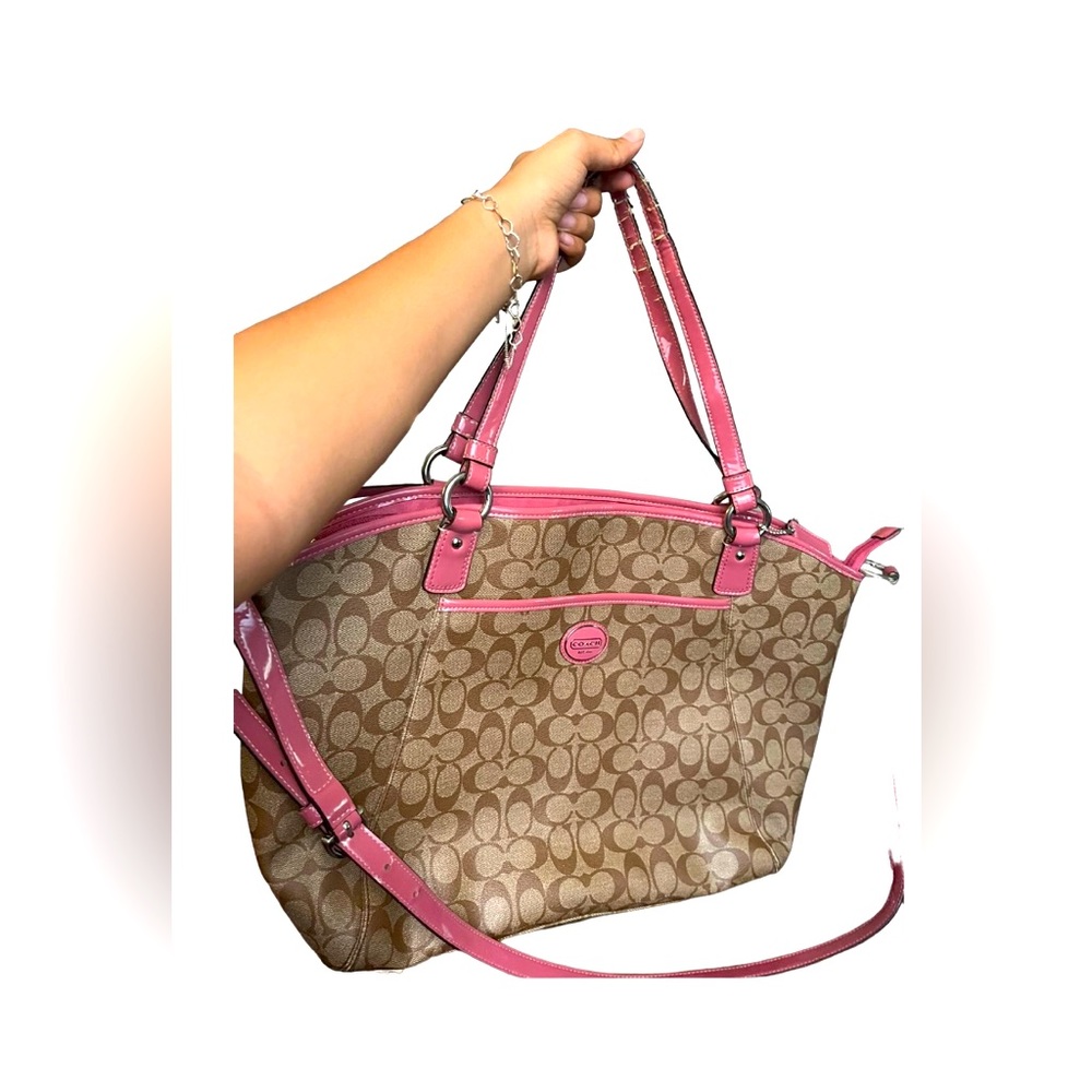 Coach signature tote bag